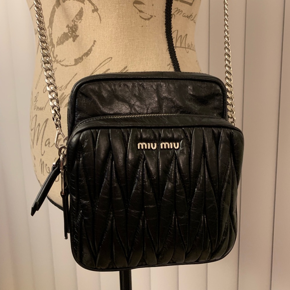 Miu Miu Matelasse Lux Bandoliera Crossbody